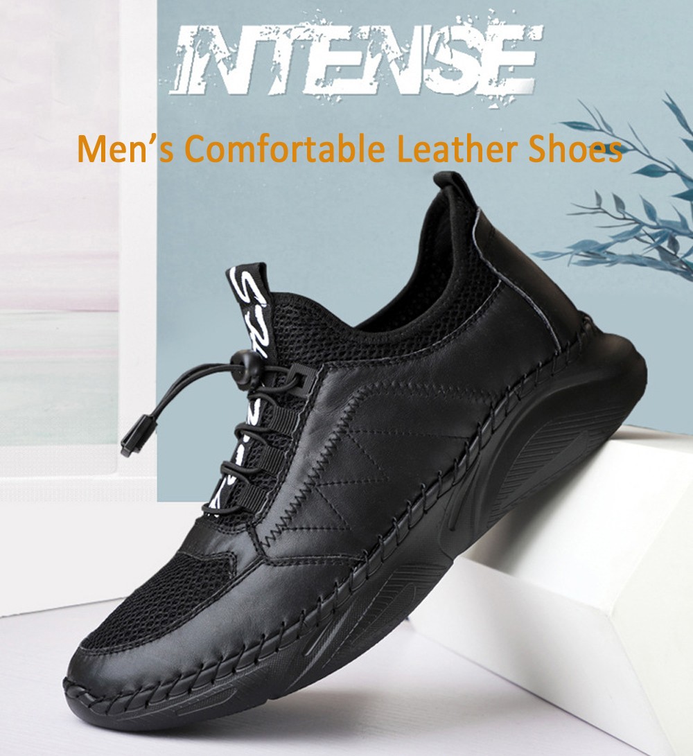 Men Comfortable Leather Shoes Cowhide Outdoor Footwear Lazy Super Light Large Size Casual Footwear - Light Brown EU 46 Men Comfortable Leather Shoes Cowhide Outdoor Footwear Lazy Super Light Large Size Casual Footwear - Light Brown EU 46