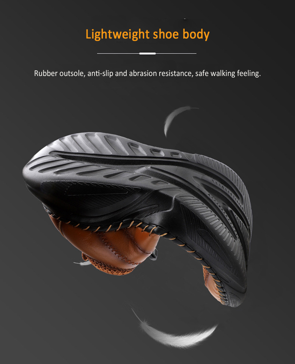 Men Comfortable Leather Shoes Cowhide Outdoor Footwear Lazy Super Light Large Size Casual Footwear - Light Brown EU 46 Men Comfortable Leather Shoes Cowhide Outdoor Footwear Lazy Super Light Large Size Casual Footwear - Light Brown EU 46