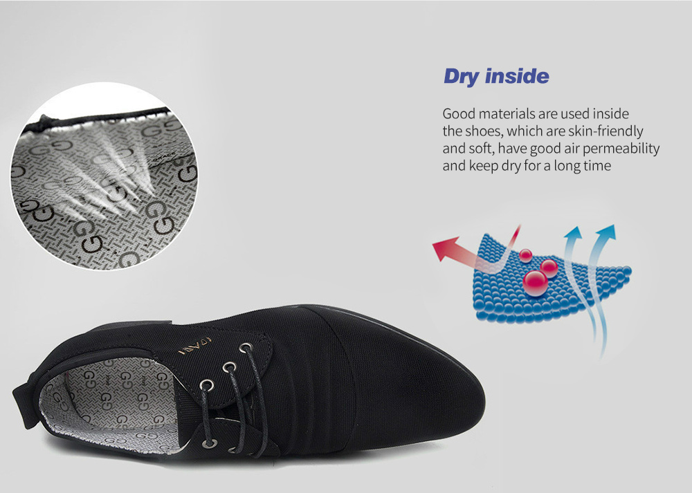 Large Size Men's Pointed Toe Korean Dress Casual Shoes - Blue 42 Large Size Men's Pointed Toe Korean Dress Casual Shoes - Blue 42