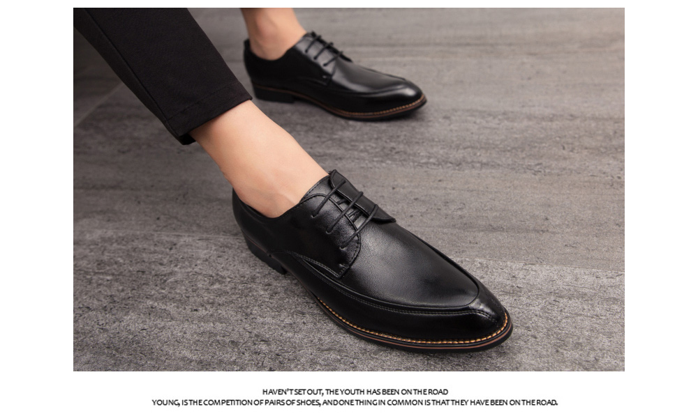 British Style Men's Shoes model show British Style Men's Shoes model show