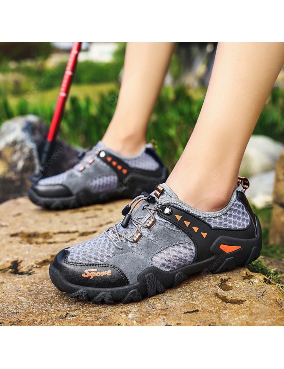 Casual Shoes - Men Large Size Mesh Shoes Sports Running Footwear Breathable Outdoor Hiking Shoes