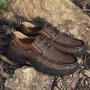 Casual Shoes - Men's British Solid Color Casual Shoes Low-top Outdoor Hiking Shoes