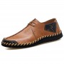 Casual Shoes - Men's Leather Breathable Lazy Casual Single Shoes
