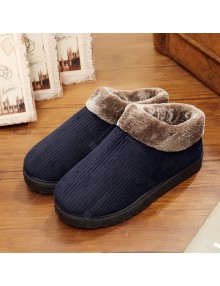 Men's Winter Cotton-padded Shoes Non-slip Wear-Resistant Home Footwear Plus Velvet Warm Thick