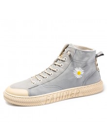 Men Shoes Trend Umbrella Cloth Breathable Lace-Up Round Toe Casual Footwear