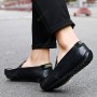 Flats & Loafers - Men's Casual Shoes Leather Outdoor Lazy