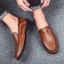 Flats & Loafers - Men's Leather Peas Shoes Lazy Trend