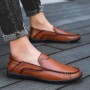 Flats & Loafers - Men's Leather Peas Shoes Lazy Trend