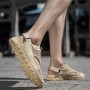 Flats & Loafers - Summer Leisure Men Breathable Hollow Mesh Sandals Large Size Trend Simple Mesh Shoes