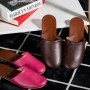 Men And Women Leather Slippers Neutral Slippers Korean Korean PU Leather Soles Tendon