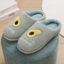 Heavy-bottomed Female Cotton Slippers Lovely Warm Wool Dragged Home A Couple Of Men's Autumn And Winter Month Of Shoes Home Skid