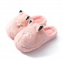 Home Home Home Cotton Slippers Female Winter Korean Cute Plush Thick Warm Cotton-padded Shoes Male Couple Month