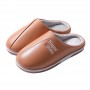 Men's Waterproof Winter Cotton Slippers Women Home Home Warm Month Of Winter Wool Slippers With Non-slip Heavy-bottomed