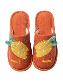 Ms. Autumn And Winter Seasons Cotton Slippers Home Floor With Heavy-bottomed Non-slip Slippers Male Couple Warm Shoes Month