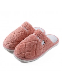 Ms. Cute Cotton Slippers Home Warm Plush Floor Trailer Home Couple Slip Shoes Month
