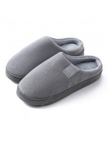 Non-slip Heavy-bottomed Female Cotton Slippers Home Autumn And Winter Warm Fluff Cute Couple Male Cotton-padded Shoes Winter Home