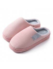 Non-slip Heavy-bottomed Female Cotton Slippers Home Autumn And Winter Warm Fluff Cute Couple Male Cotton-padded Shoes Winter Home