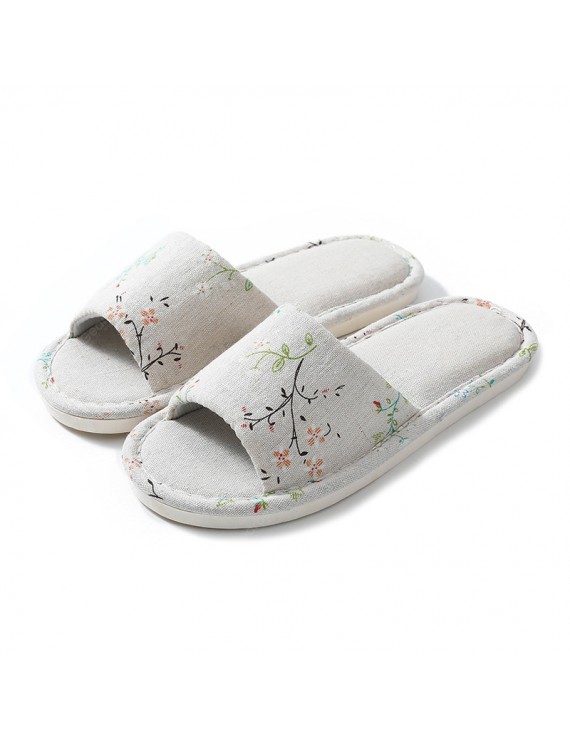 Spring Four Seasons General Flax Slippers Women Home Skid Slippers Men Home Couple Cotton Cloth Summer