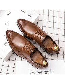 British Style Men's Lace-up Business Shoes Large Size