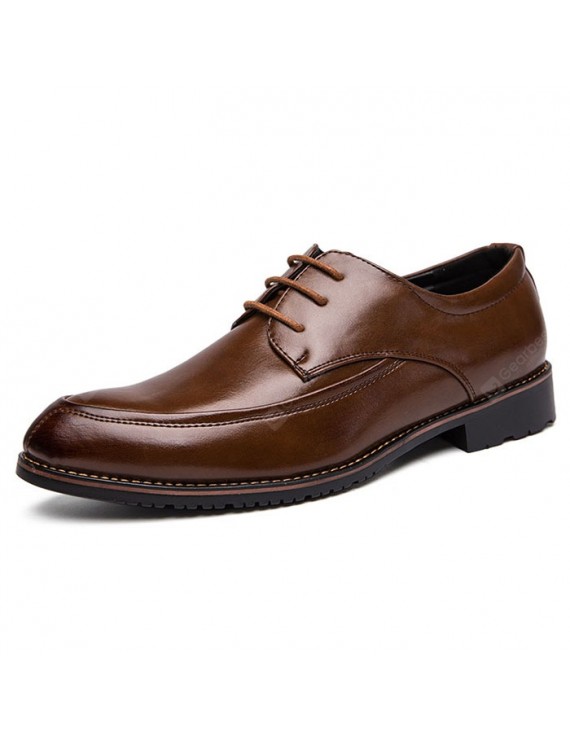 Dress Shoes - British Style Men's Lace-up Business Shoes Large Size