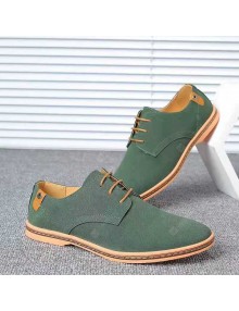 Business Casual Men's Matte Suede Shoes with Oxford Sole Male Shoes