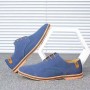 Dress Shoes - Business Casual Men's Matte Suede Shoes with Oxford Sole Male Shoes