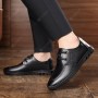 Dress Shoes - Men Shoes Business Casual Leather Lace Shoes Korean Style Fashion