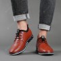 Dress Shoes - Men's All-match Leather Shoes Casual Trend Sports Shoes