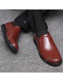 Men's Business Casual Shoes Leather Driving Shoes