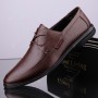 Summer Trend Fashion Business Men's Top Layer Cowhide Leather Shoes Casual Soft-soled Driving Shoes