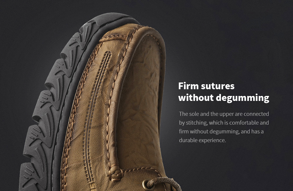 Men's British Solid Color Casual Shoes Low Help Outdoor Equipment - Khaki 43