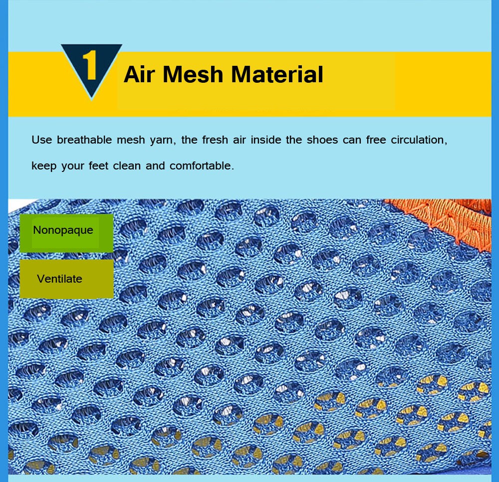 Lovers Outdoor Sports Casual Shoes Men Breathable Mesh Shoes Trend All-match Upstream Footwear - Gray EU 44