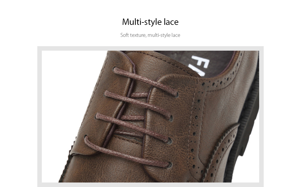 Autumn Carved Brogue Shoes Multi-style lace